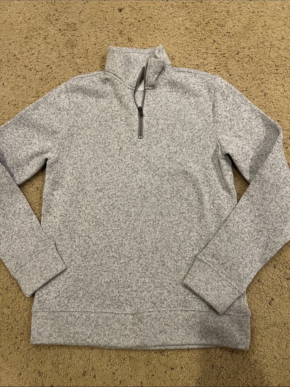 Old Navy Men's Heather Gray Quarter-Zip Sweater
